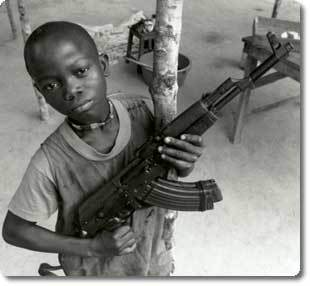 Liberian child soldier